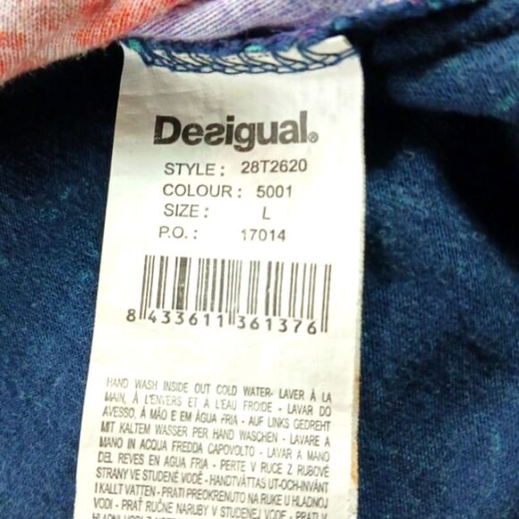 Desigual Vintage Y2k Floral Japan Jumper Sweater/Knit. ArtWear. Woman L Fit Smal - Picture 10 of 16